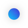 A glowing blue orb with a gradient on a black background.