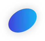 Blue gradient ellipse on a black background.