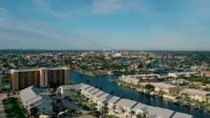 Christian Life Fellowship Cape Coral FL Drone shot of Cape Coral Florida