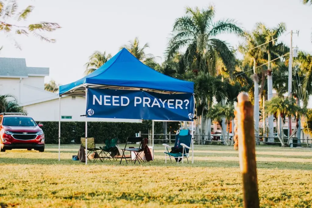 Christian Life Fellowship Cape Coral FL Prayer tent