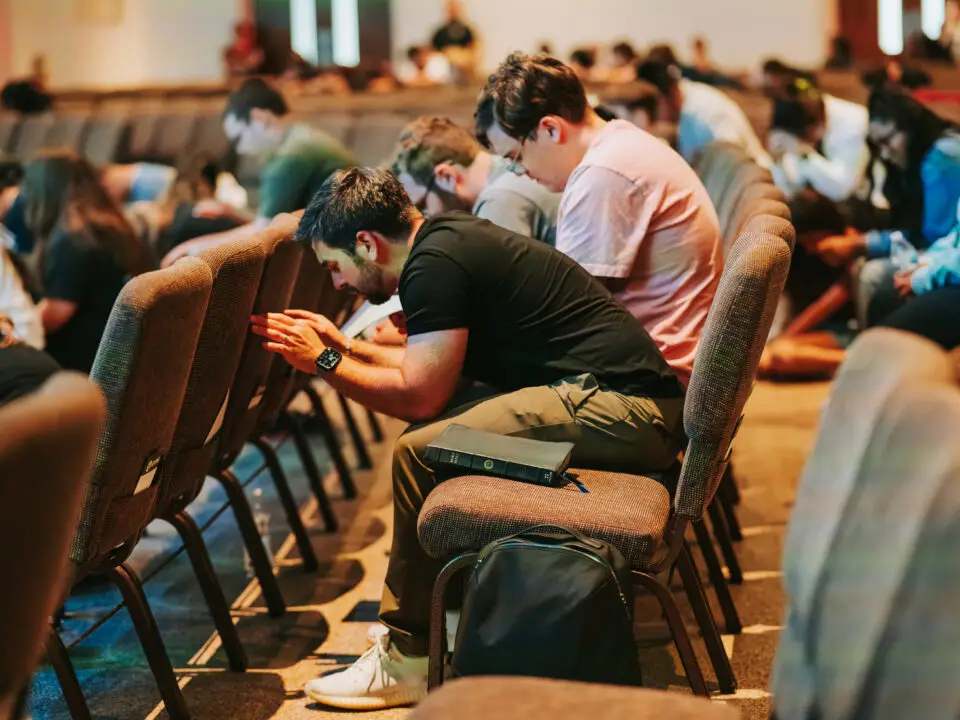 Christian Life Fellowship Cape Coral worship service in prayer